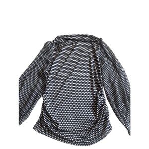 CHENAULT Womens Bell Sleeve Wear To Work Faux Wrap Top Multicolor‎ Size M